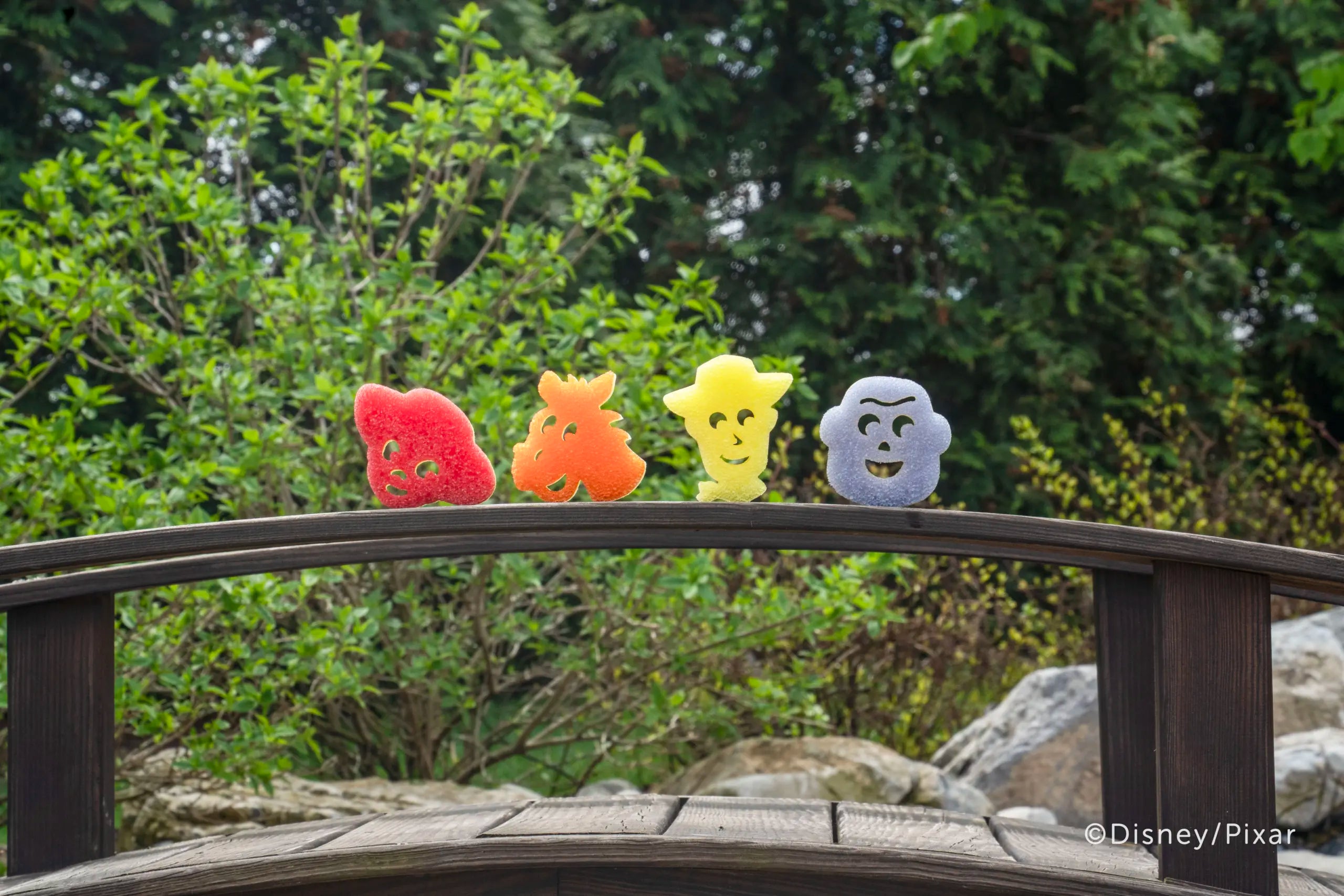 Toy Story Sponges on bridge
