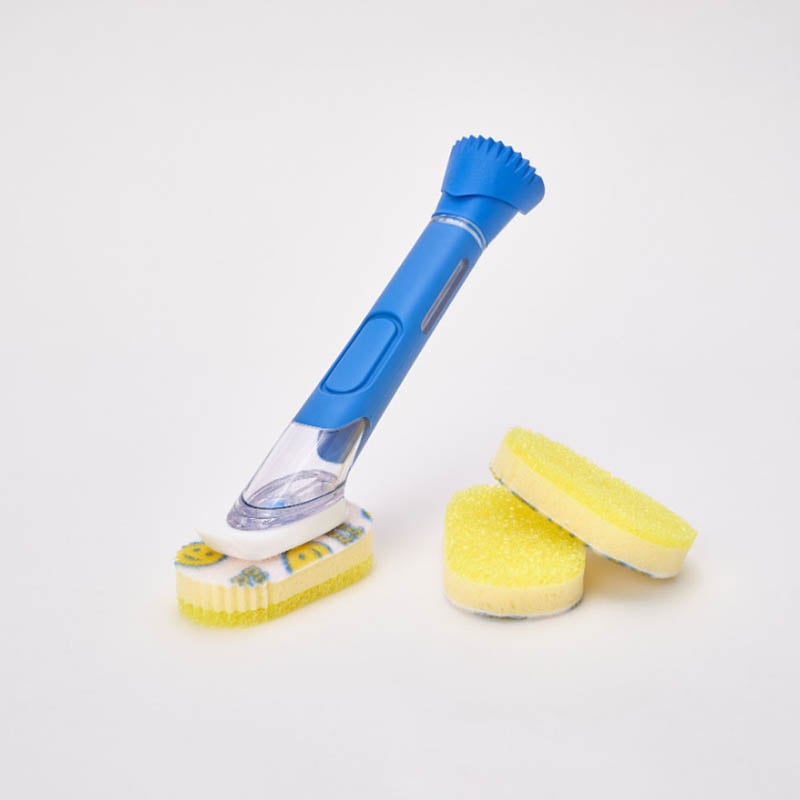 Dish Daddy Kit W/ 2 Replacement Heads- Blue