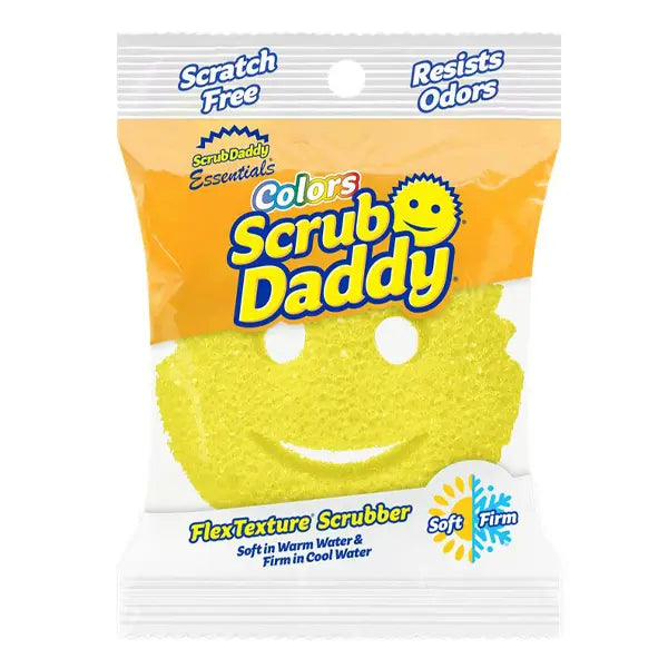 Yellow Scrub Daddy Essential sponge in packaging