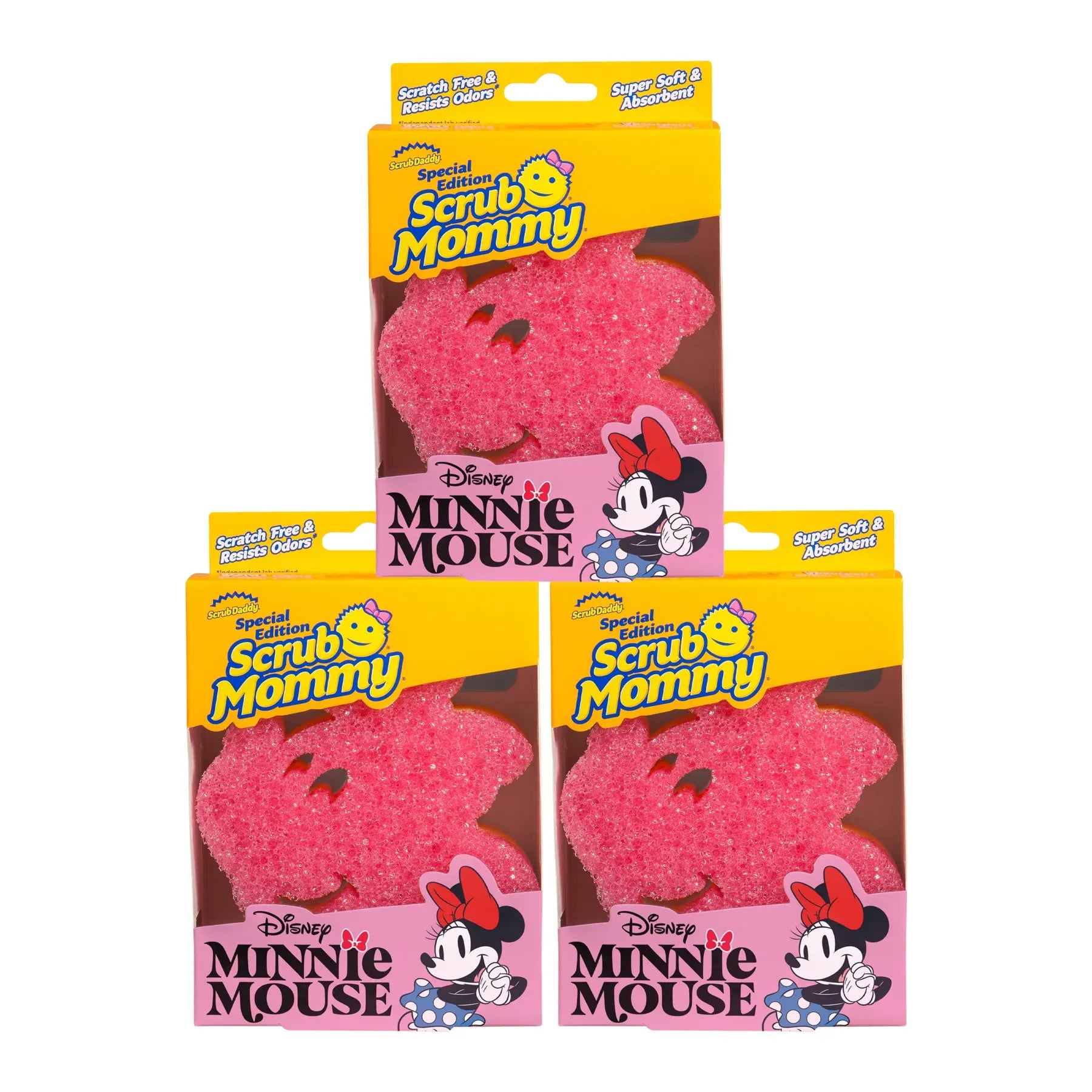 Scrub Mommy 3 pack Minnie Mouse