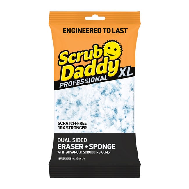 Professional eraser and sponge in packaging