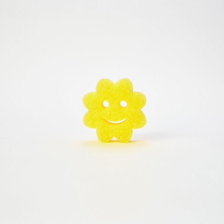Front of Scrub Mommy Spring- Yellow