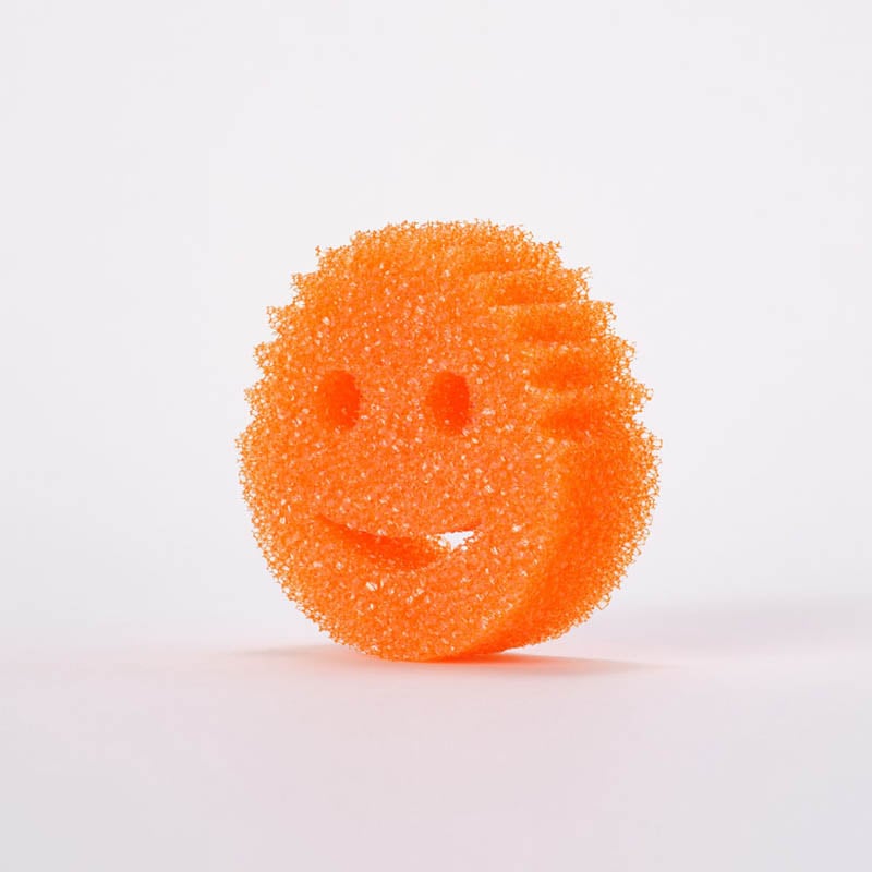 Front side of Scrub Daddy Colors- Orange
